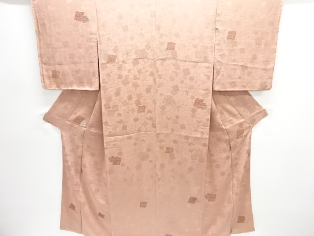 JAPANESE KIMONO / ANTIQUE TAISHO ROMAN MON KINSHA / KIMONO / ARABESQUE